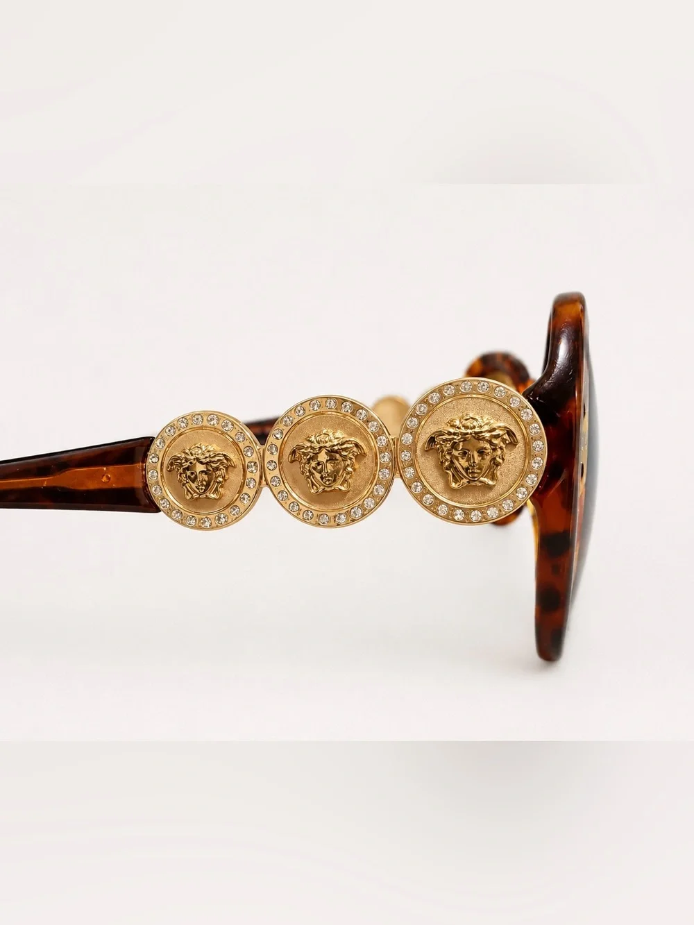 Versace Women's Tortoiseshell Round Oversized Sunglasses - Brown Gradient
